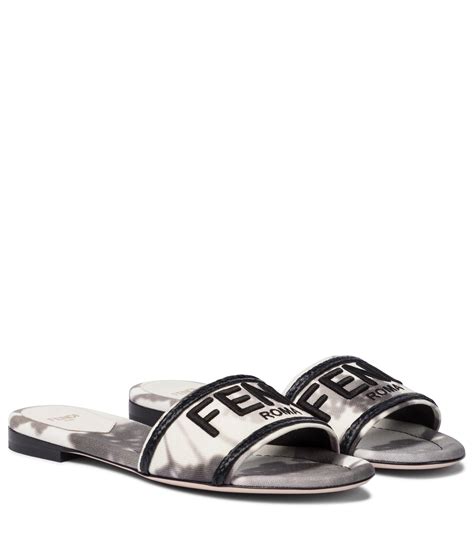 fendi women's signature canvas sandals|women fendi sandals clearance.